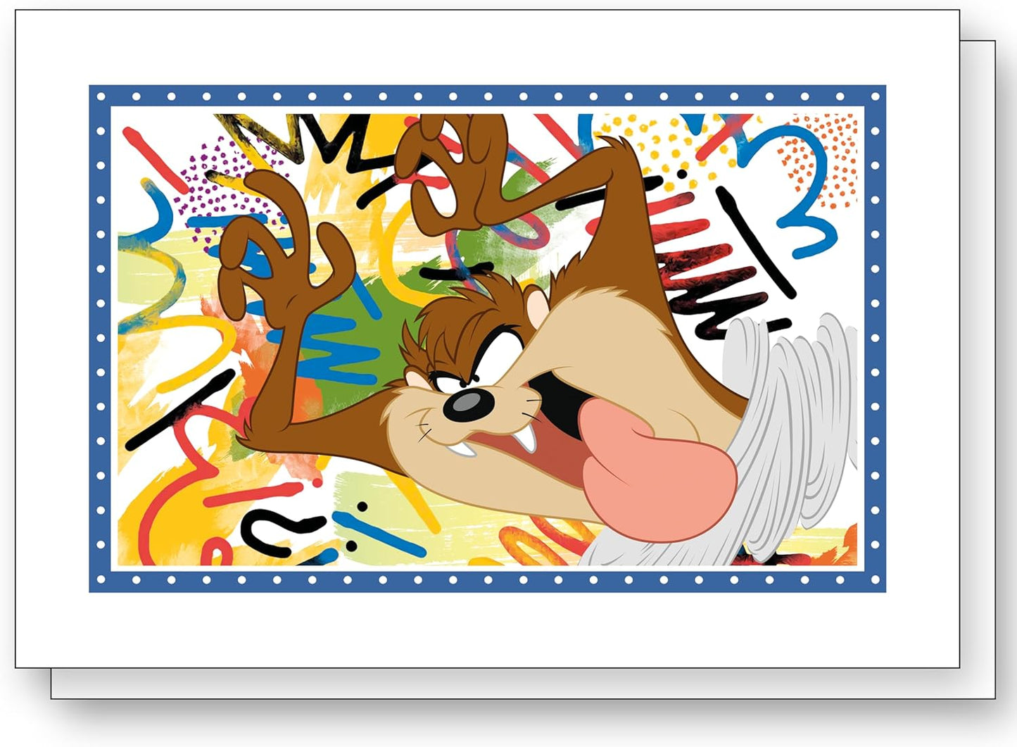 Egan Looney Tunes 2-Piece Cotton Placemats Set – 45x30cm Reusable Table Mats for Looney Tunes Lovers – Dining Decor – Washable Fabric Kitchen Placemats (Tazmania).