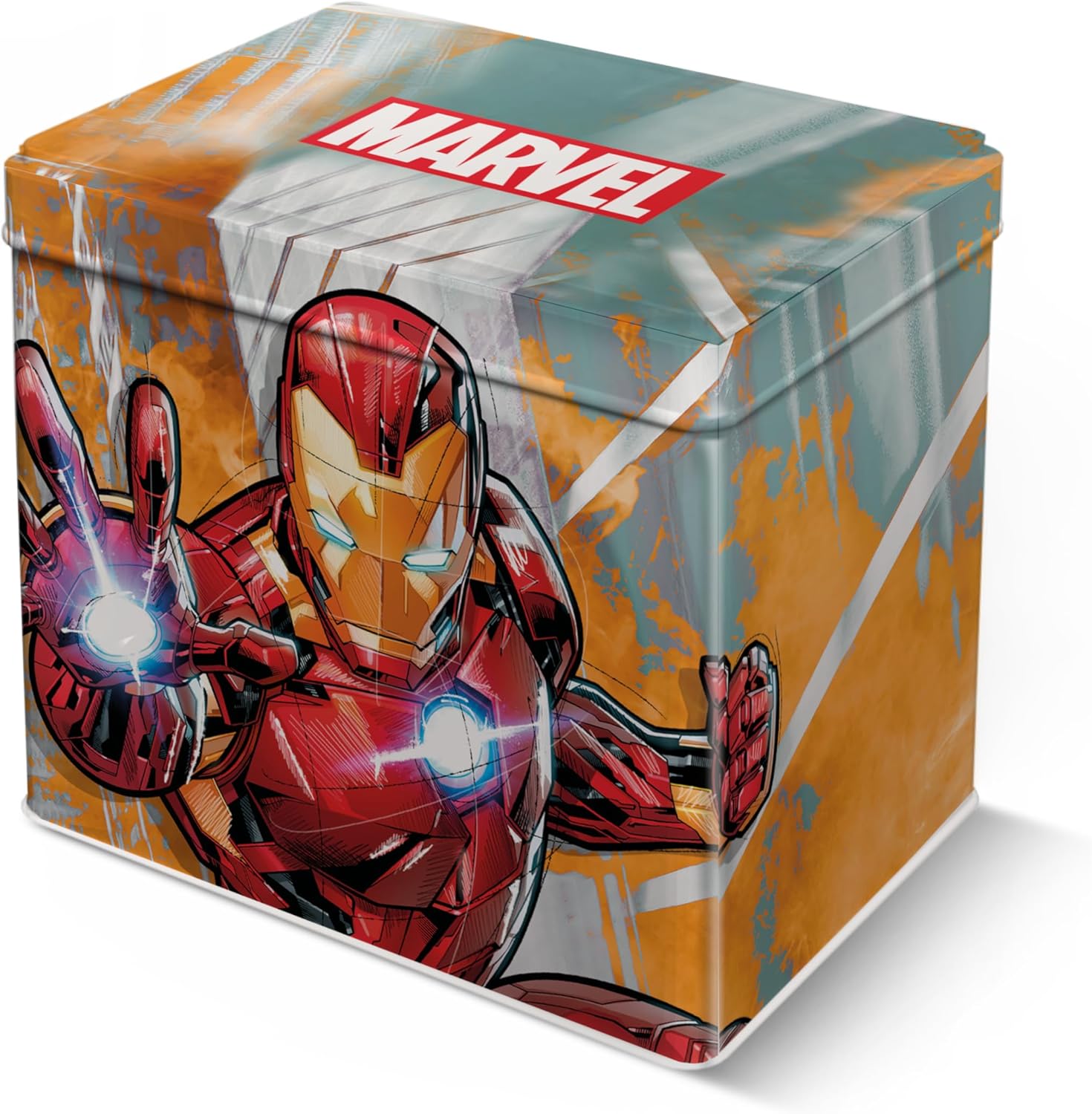 Egan Marvel Stackable Mug in Tin Box – Porcelain Coffee Mug Featuring Spider-Man, Captain America, Hulk, Iron Man & Thor – Dishwasher & Microwave Safe (350ml, IRON MAN)