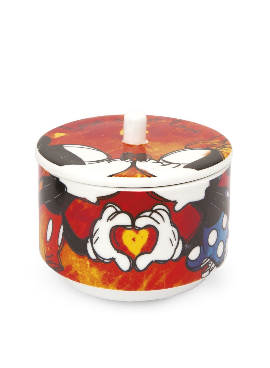 Sugar Bowl Red Mickey Mouse