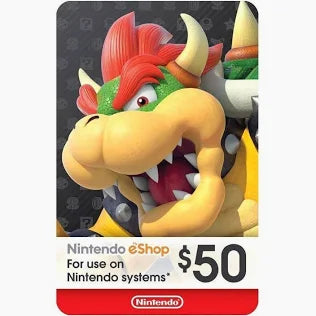 Nintendo eShop Gift Card – $50 USD (USA Account).