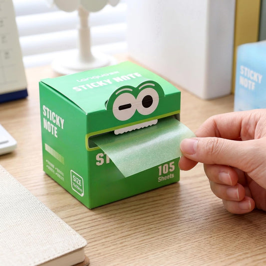 transparent sticky note green 2
